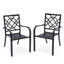  Ensemble de 2 chaises de patio