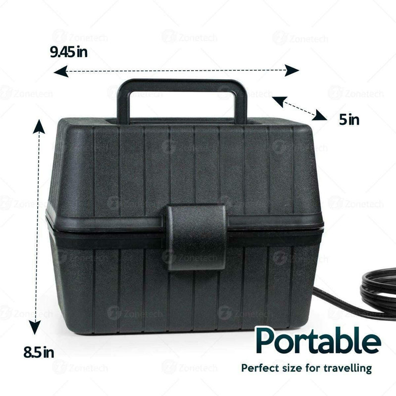 Zone Tech 1.6 Qt. Heated Lunch Box