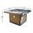 Sahara Aluminum Propane Firepit Table