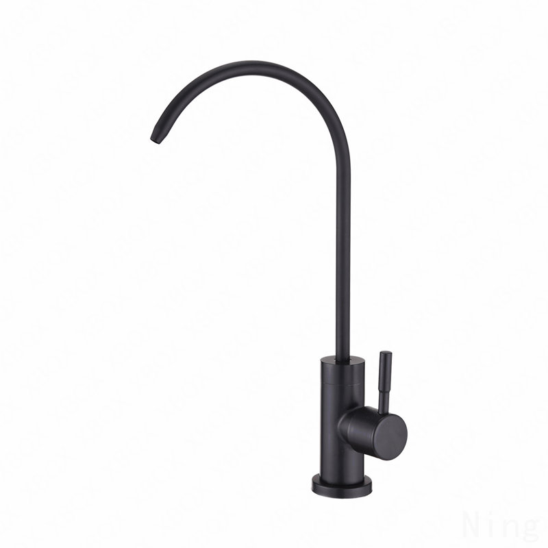 Robinet de filtre à eau de cuisine, robinet d'eau potable, Noir mat