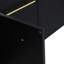 Meuble-lavabo mural de 60 po de style chic, entrée, finition châtaignier noir, grand volume de rangement, porte contemporaine en contreplaqué, couleur, rangement inférieur spacieux,