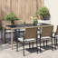 Castora Rectangular Glass Metal Outdoor Dining Table 100 cm D-397427432