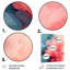 Rose polaire radiance fumée II - impression abstraite d'art mural en métal-101153608