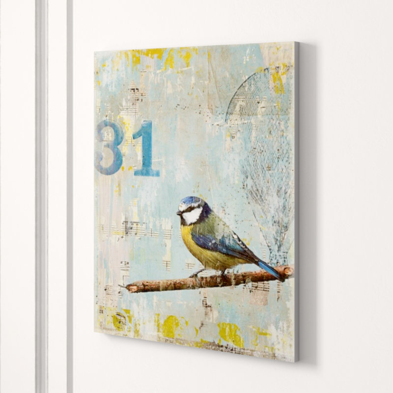 Aves 31 Print by Zoey Riley, Glass Coat, 20" H x 16" W