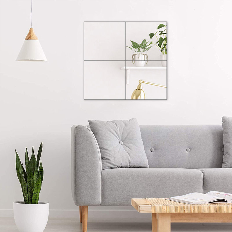 Lugano Flat Mirror, 30cm H x 30cm W
