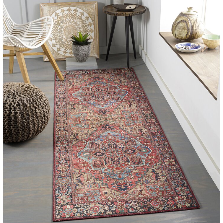 Guthridge Oriental Area Rug in Red/Blue Langley Street Rug Size: Rectangle 9'2 x 12'2