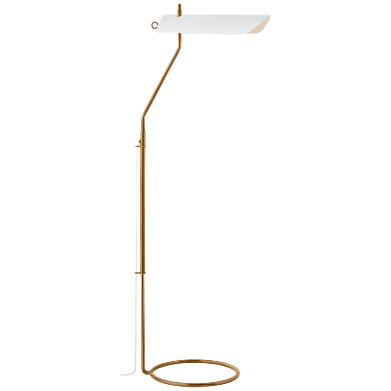 Miles Task Floor Lamp, Matte White