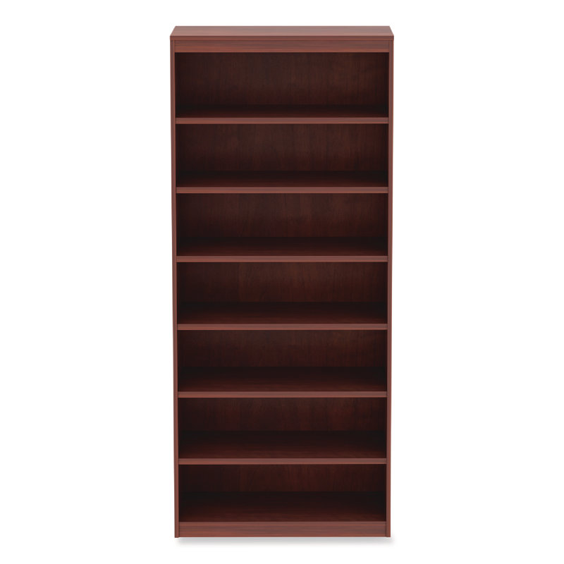 Valencia Cherry Red Square Corner Bookcase with Generous Shelves