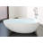 Badeloft 72.8" x 32.7" Freestanding Soaking Stone Resin Bathtub with Overflow and Drain BW-01-XL-M in Matte White-35943471