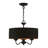 3 Light Antique Brass Pendant Chandelier-977928235