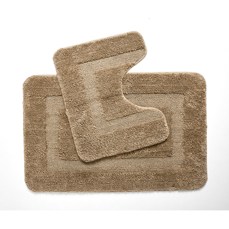 Eunji Non-Slip Bath Rug, Brown