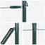 Vidaxl Fence Posts With Base Plates 26 Pcs Diameter32mm Galvanised Steel-114618958-114618962