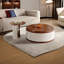 Table basse ronde de style ancien salon-125119445