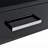 Sleek Black High Gloss 2-Drawer Writing Desk With Chrome Metal Base For Modern Workspaces