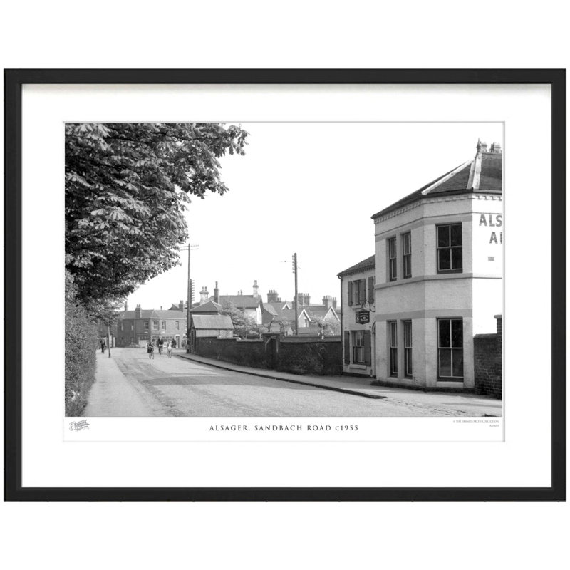 Alsager, Sandbach Road C1955 by Francis Frith - Single Picture Frame Print, 45cm H x 60cm W x 2.3cm D