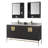 Tortola 60'' Double Bathroom Vanity with Sintered Stone Top-2049803707-2049803708
