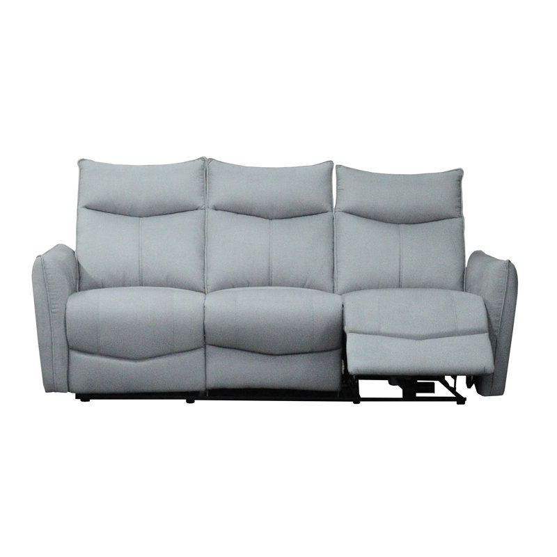 Power Recliner Sofa, Rayaansh Grey Chenille