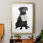24_Amour et Labrador noir, reproduction encadrée de qualité supérieure - prête à être accrochée-744646319-744646318