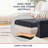Square Upholstered 15" Inch Storage Ottoman - Set of 2-1894706968