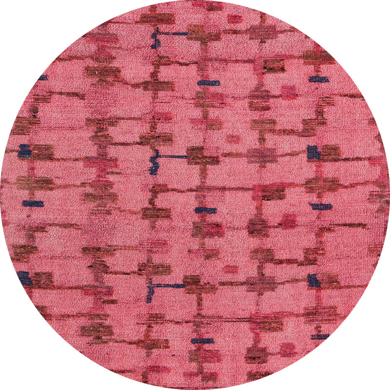 Abstract Indoor Rug, Round 3'