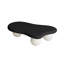 Table basse de 47 pouces en forme de nuage avec 3 pieds sphériques pour le salon, pieds noirs et pieds blancs-131405409-131405410