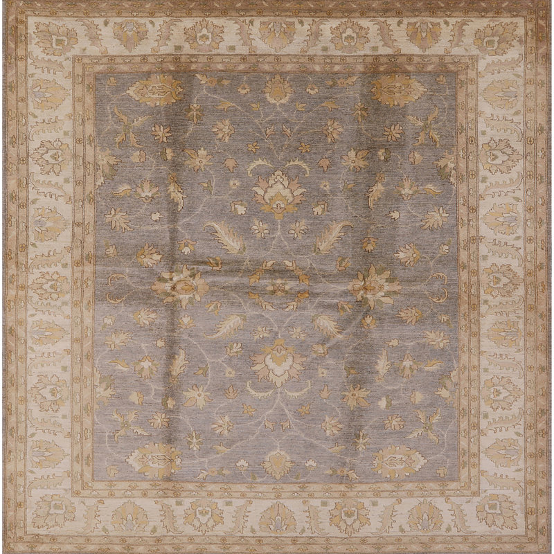 Tapis beige / gris Crosston, Carré 6 pi