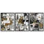 Ensemble d'art mural de collage encadré 3 pièces - impressions féminines pour bureau, dortoir ou vestiaire-112374950-112374954