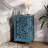 Small Accent Cabinet With Door, Storage Cabinet With Solid Wood Legs And Adjustable Shelf, Distressed End Table For Living Room, Sofa Side Table For Bedroom, Dining Room, Kitchen, Blue-1177131255