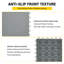 Paquet de 100 tuiles de plancher de garage emboîtables 12 po x 12 po, PVC robuste, gris argenté-133084820