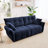 2- Seater Chenille Sofa-1889615496