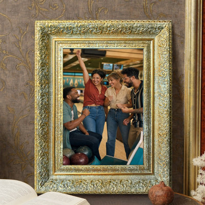 Cadre 3 pièces 5 po x 7 po doré antique pour décoration de bureau