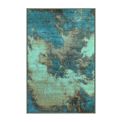 Tapis bleu