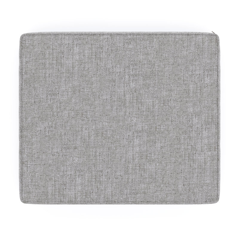Sunbrella® Outdoor Ottoman Cushion, 3.5" H x 23.5" W x 20.5" D, Canvas Granite Sunbrella® Canvas