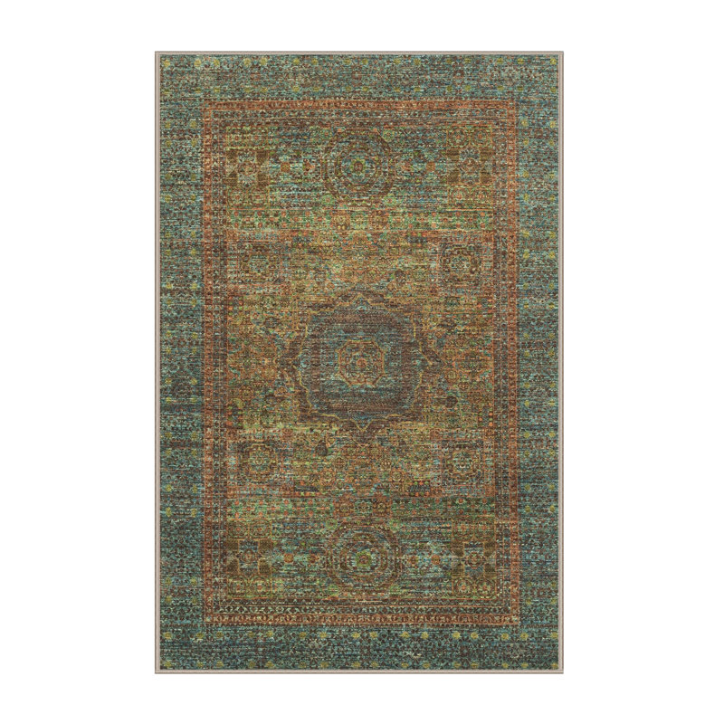 Tapis abstrait 100% lavable à la machine 2353 ABS2353, Rectangle 8 pi x 12 pi