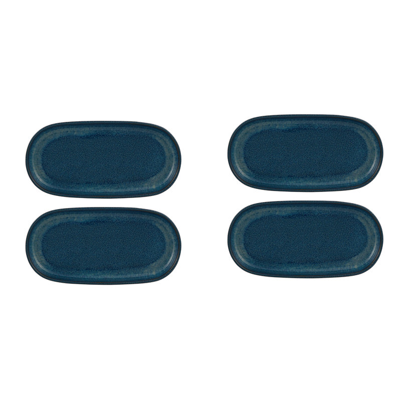 Gemstone Lapis Lazuli Stoneware Salad/Dessert Plate