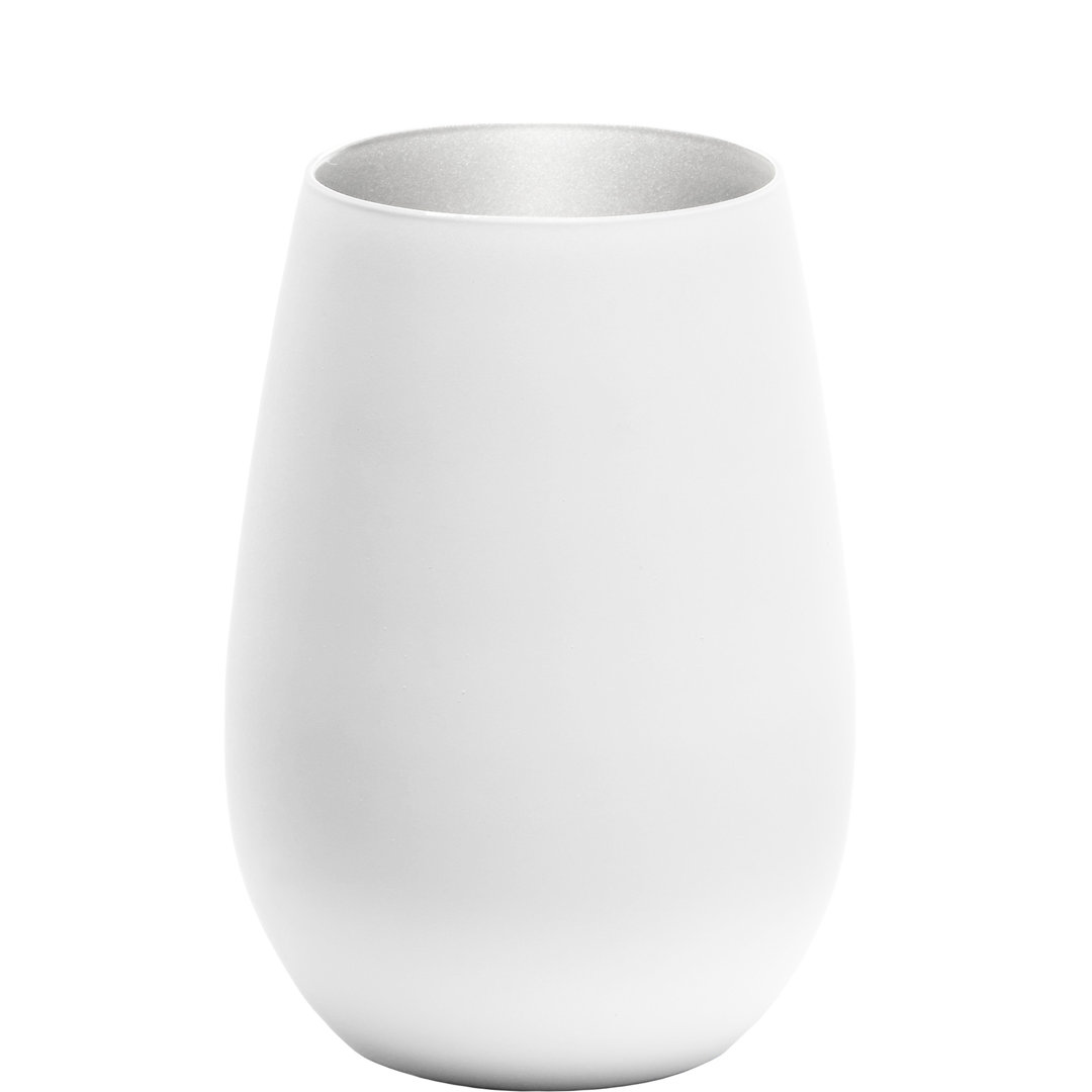 Olympia Tumbler Black With Silver (Set of 2) Stölzle Lausitz 