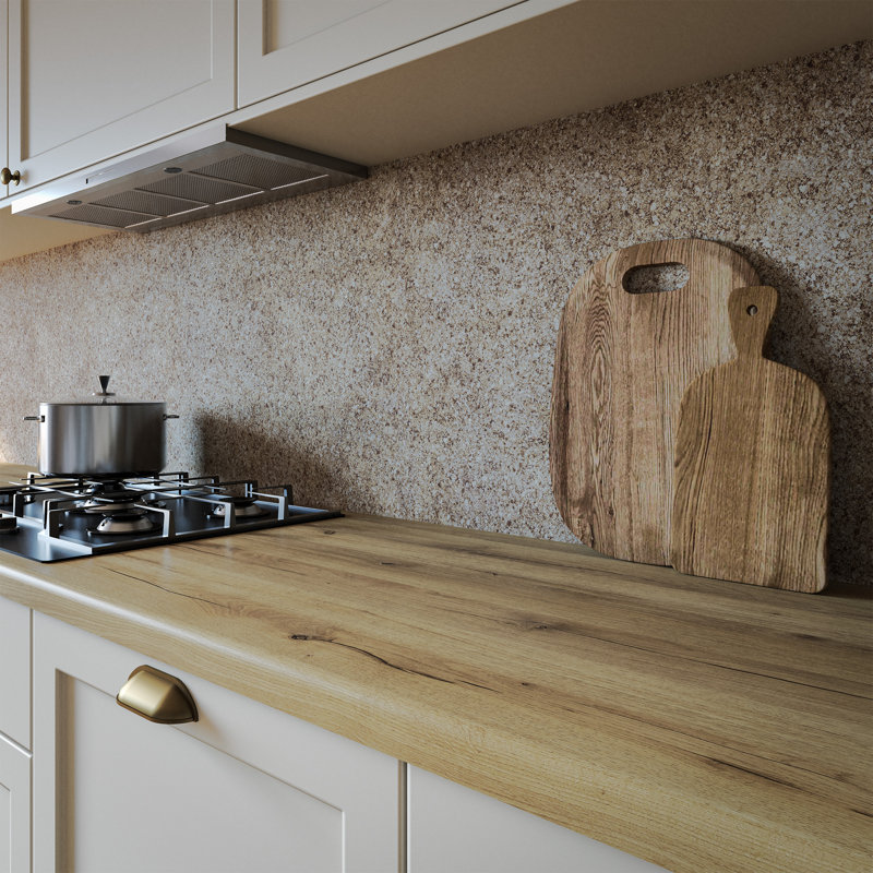 Natural Terrain Aluminium Kitchen Splashback, 305 cm x 75 cm