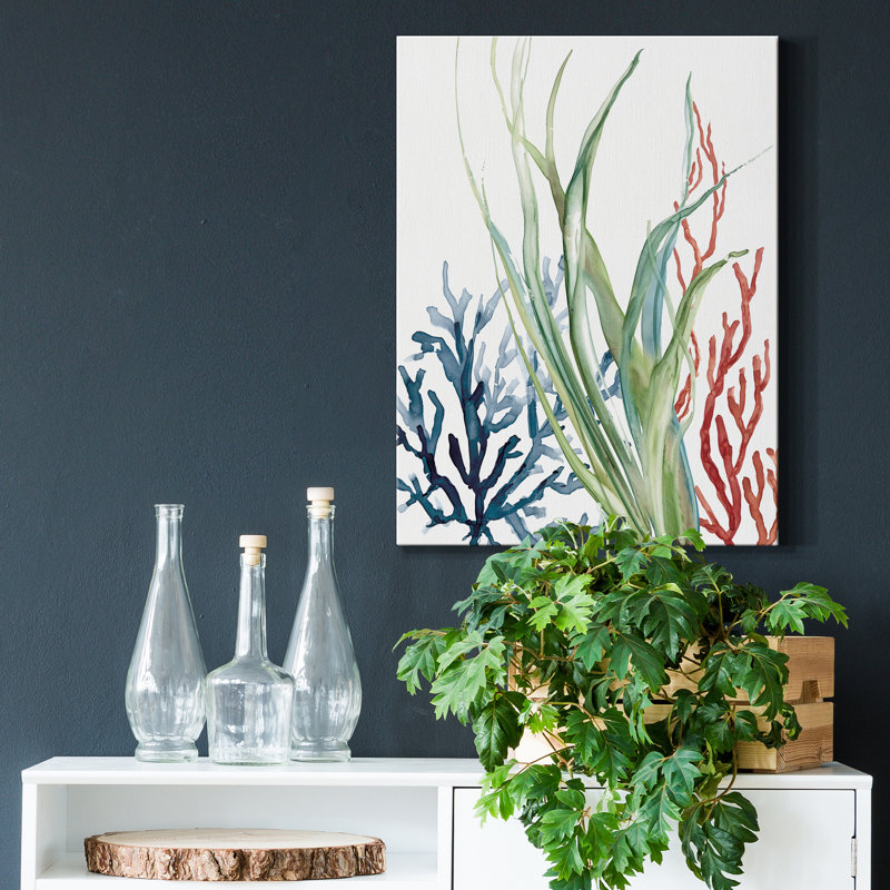«Ocean Garden II» par Carol Robinson - reproduction d'art sur toile tendue, H 20 po x l 16 po x P 1 po