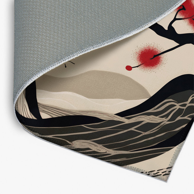 Tapis intérieur et extérieur Blush Waves, Rectangle 4pi x 6 pi