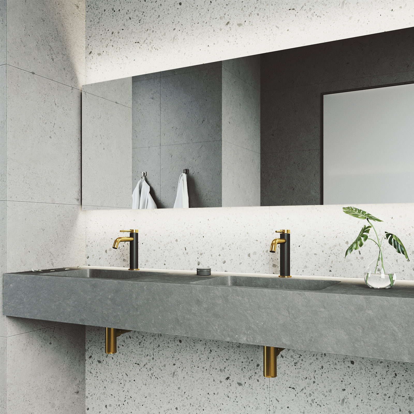 Madison 8" H Single Handle Single Hole Bathroom Faucet , Matte Brushed Gold