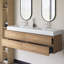 Meuble-lavabo mural 72 po avec lavabo à surface solide intégré-1220926476
