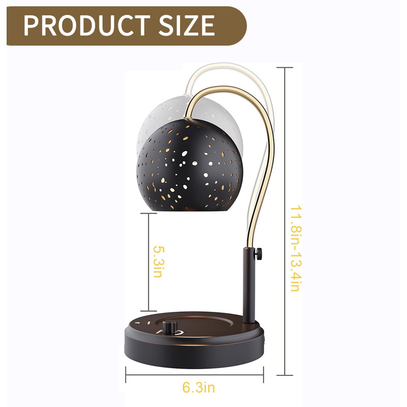 Candle Heater Light, Black