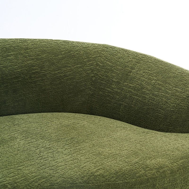 Canapé courbé désossé, canapé modulaire à compression de 110 po, haute densité, canapé-lit pour salon, salon, appartement, chenille
