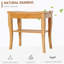 Long banc de douche en bambou, tabouret de douche spa en bois de 20 po avec tablette de rangement inférieure