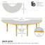 Table d'activité demi-lune 36 "x 72" avec pieds réglables-122266751-99075978