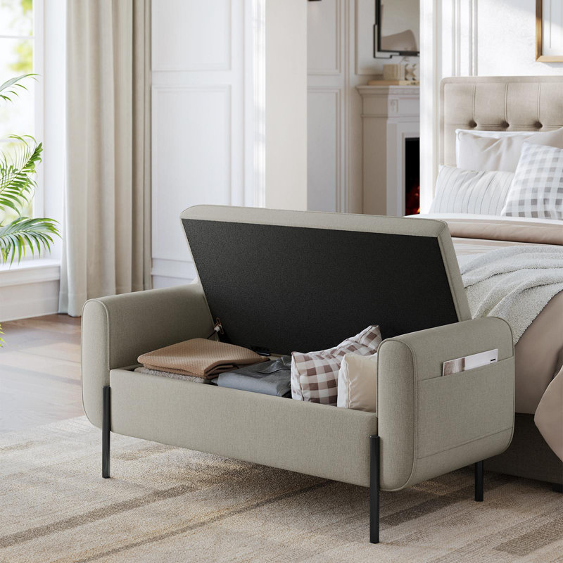 Banc de rangement, Brun chameau