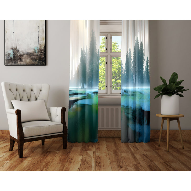 Rideau en polyester Bellavista, L 20 po x L 82 po