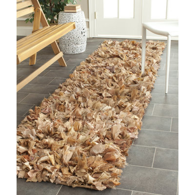 Godsey Shag Hand Woven Performance Solid Color Rug