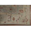Tapis floral bleu / orange en laine noué à la main 5 pi 9 po x 9 pi 1 po Floral