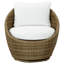 Chaise de patio en osier Clarisse